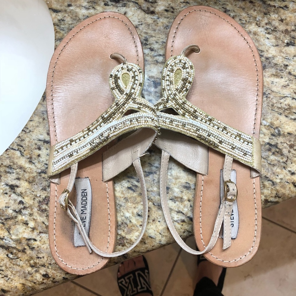 Steve Madden beaded sandal
